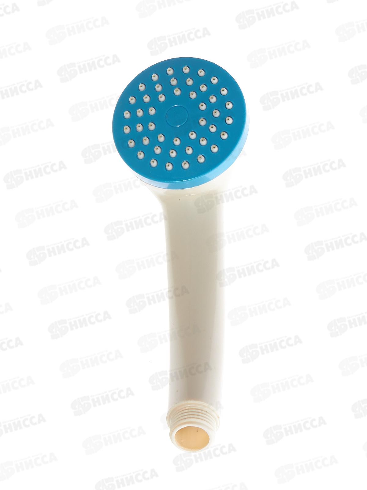 Лейка для душа пластиковая, 1 режим, белая, LE01W