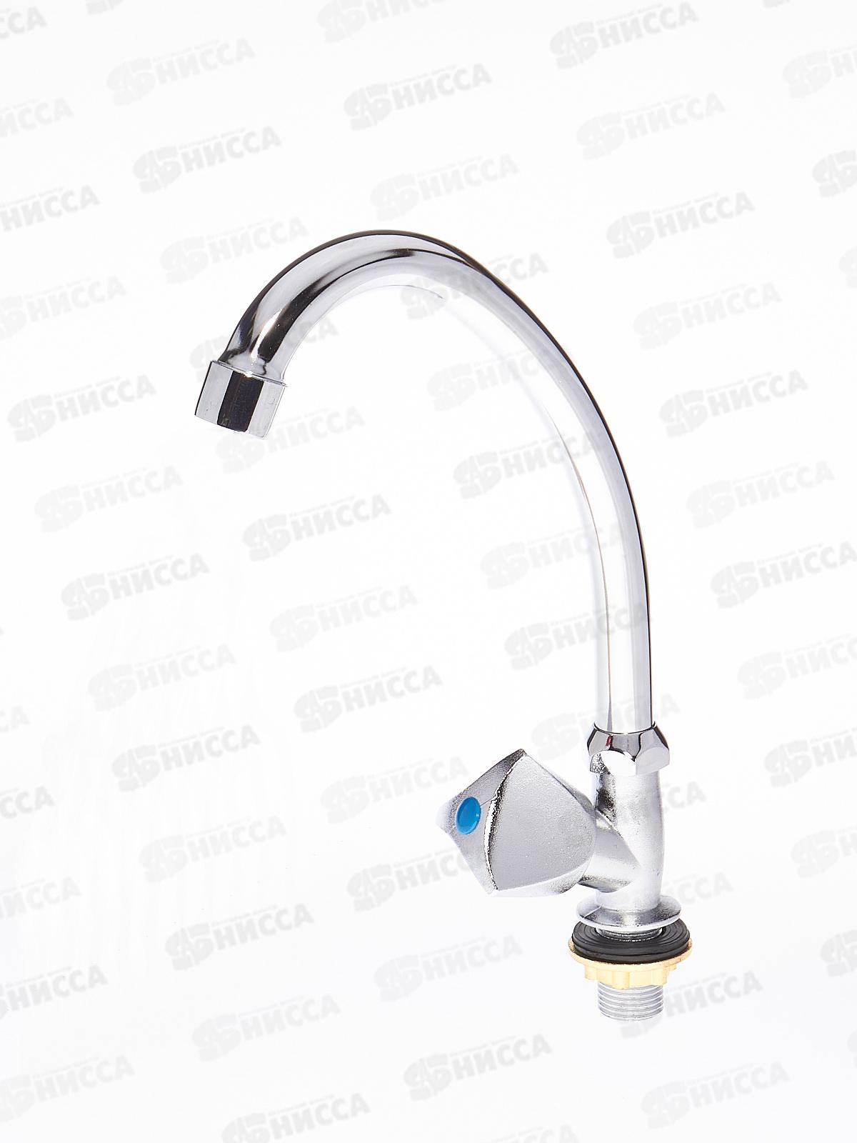 Смеситель для кухни с высоким изливом, керамическая кран-букса 180 градусов, крепление - гайка, SL119-270F  *20