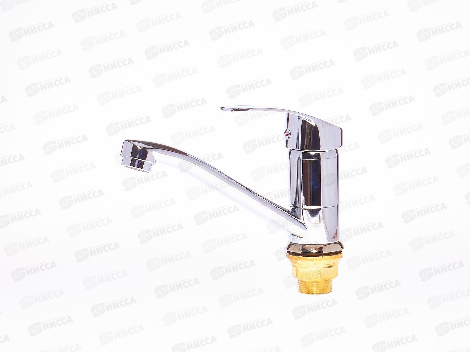 Смеситель для кухни, короткий излив, керамический картридж 35мм, крепление - гайка, SL85-004FBS-15