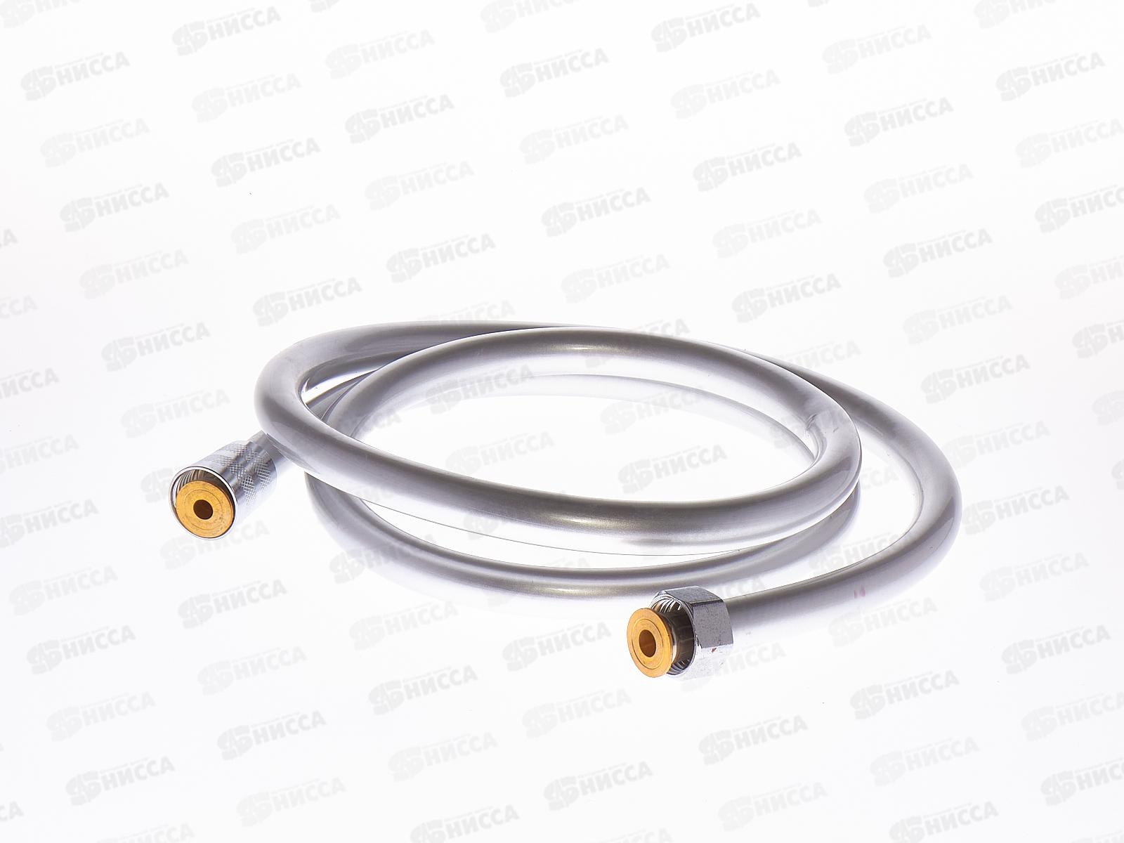 Шланг для душа 1.5м, силикон/нержавеющая сталь, SH 15   *50