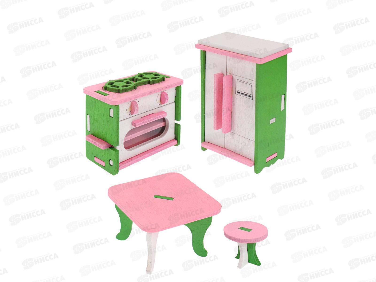 Набор мебели деревянной &quotКухня&quot 4 предмета 1853276 в блистере  *42