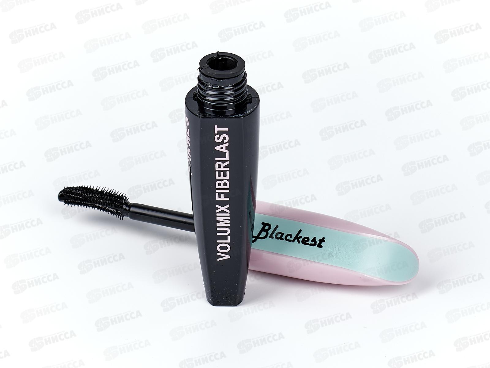 Farres тушь для ресниц 6007-3 с силиконовой щеточкой Blackest  *12