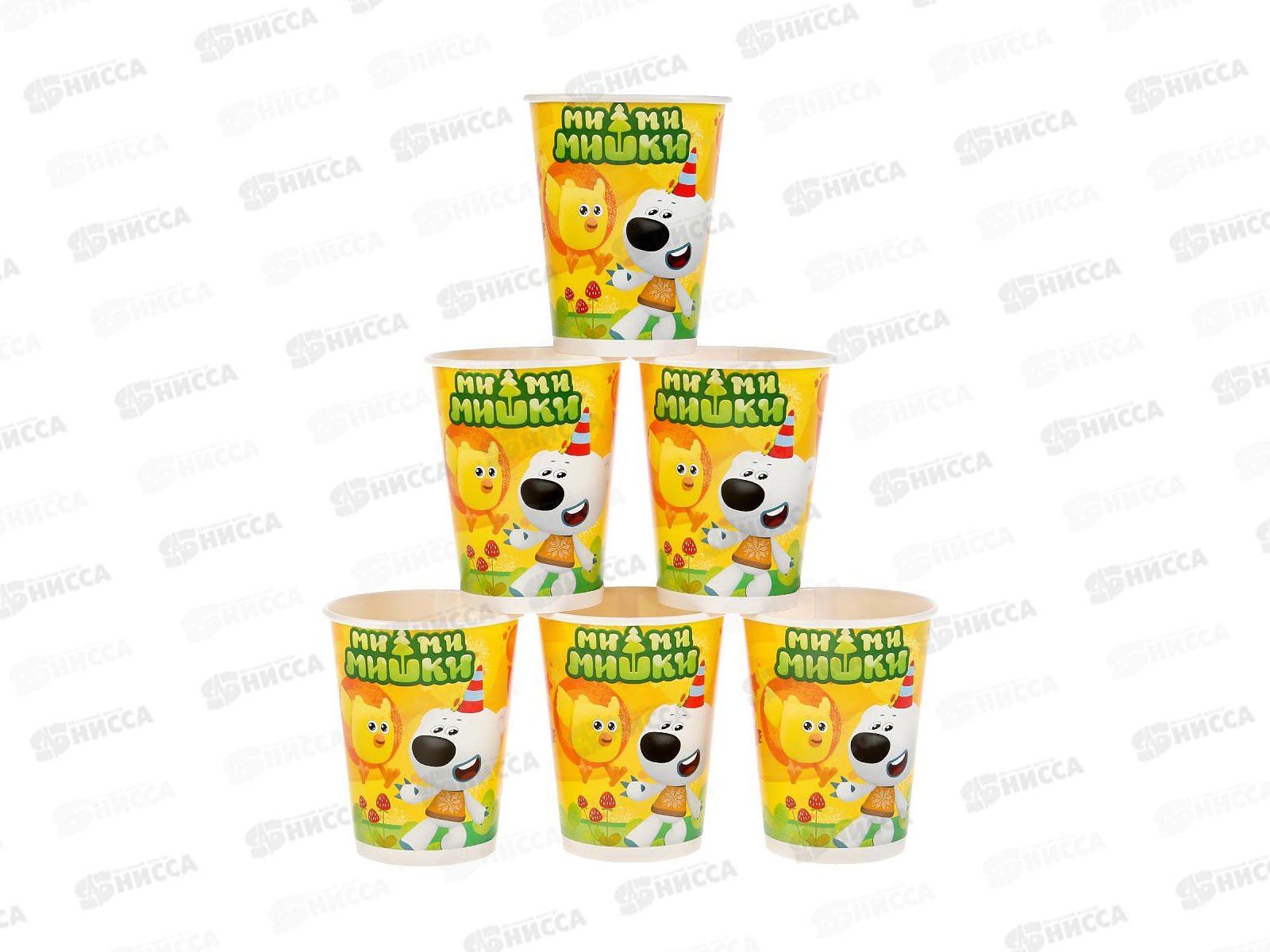 Стаканы бумажные, 6шт, Ми-Ми-Мишки СР-51978-MIMI "Веселый праздник"