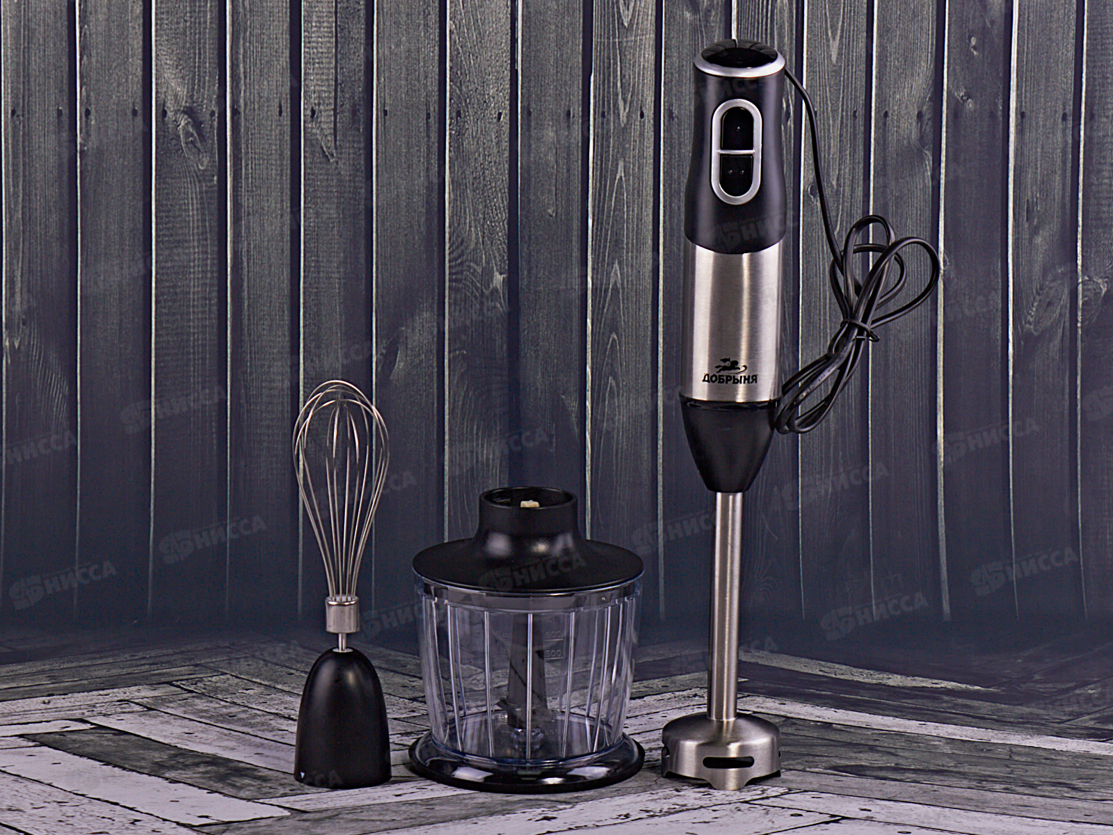 Блендер электрический DO-2321 1200W DC-мотор метал набор Добрыня