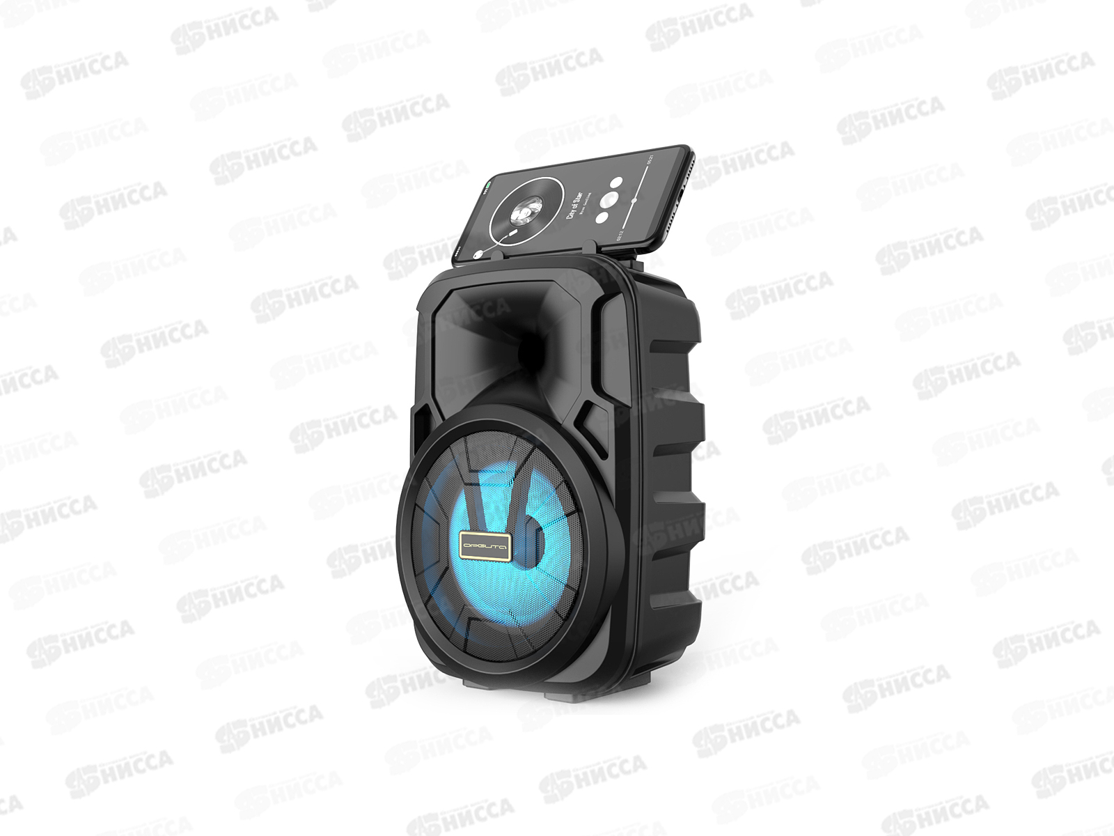 Колонка портативная с Bluetooth OT-SPB110 черный (3Вт, TWS/USB/FM/TF/AUX), аккум.