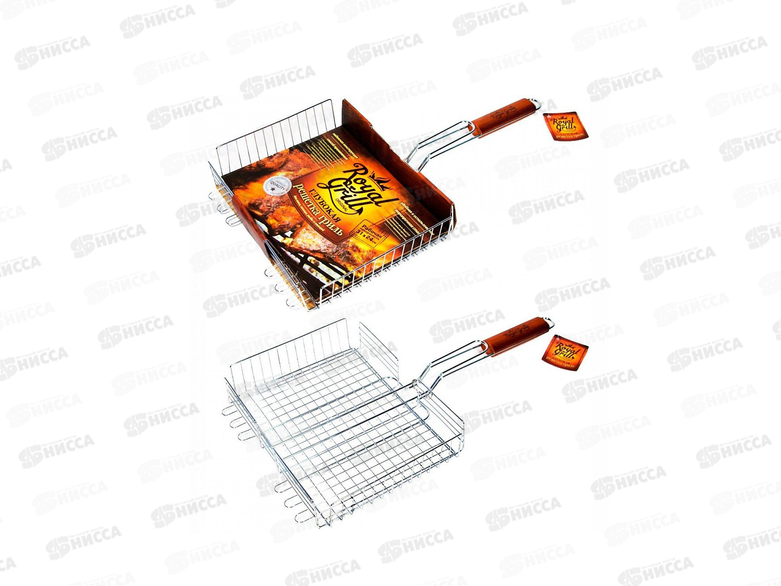 Решетка-гриль ROYALRILL глубокая  41*31см 80-023 *8