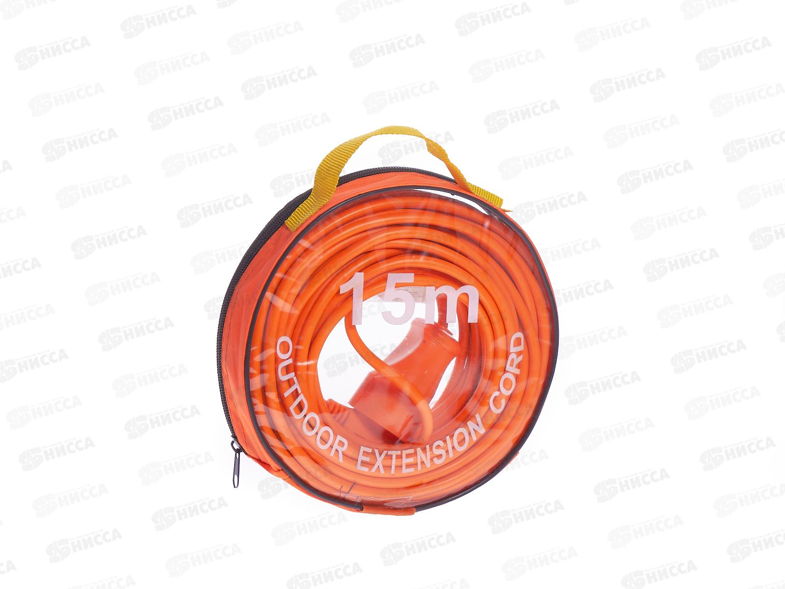 Удлинитель с 1-й розеткой 15м в чехле (056576)