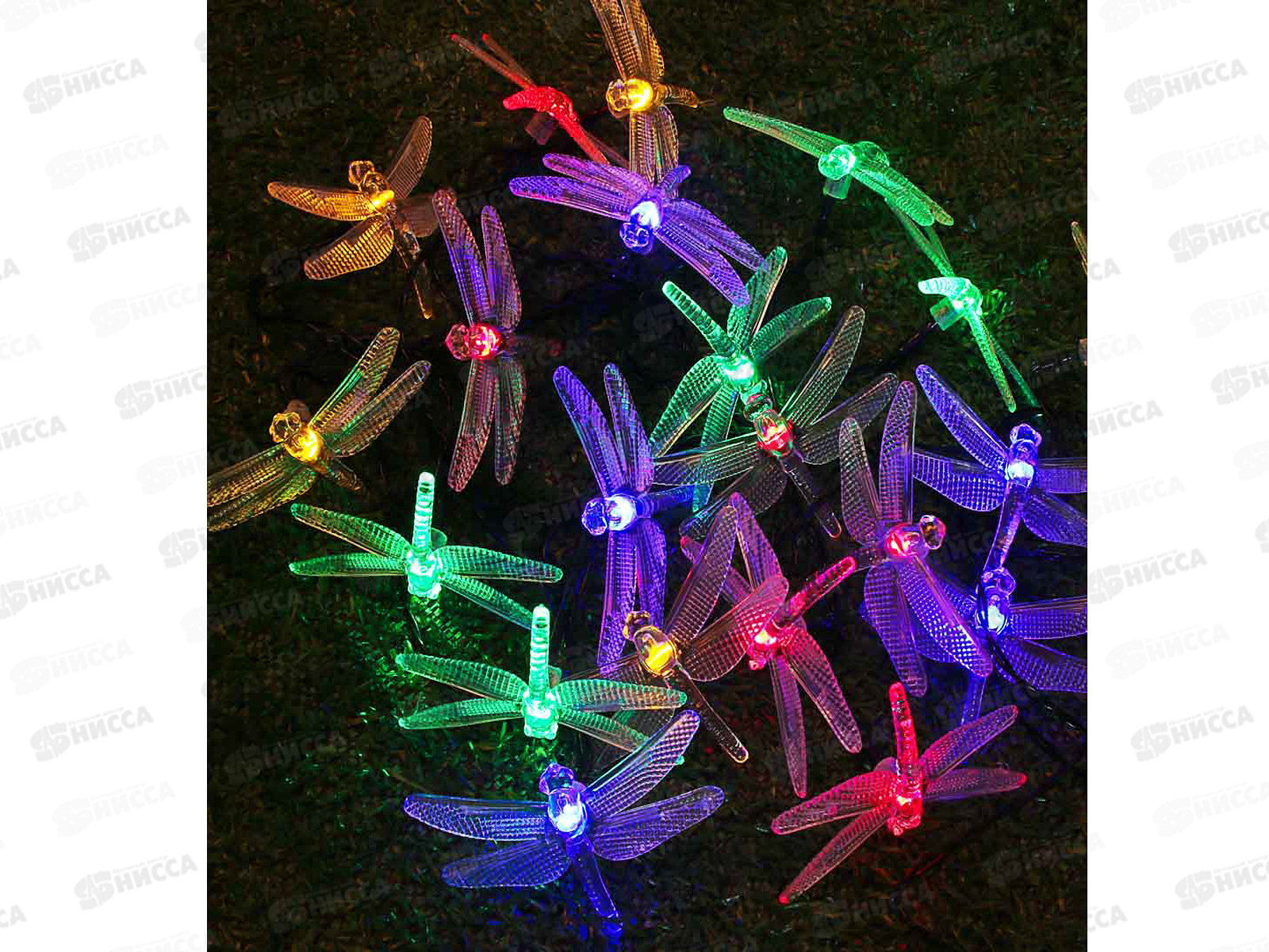 Гирлянда садовая солнечнаябатарея 25LED 7м мульти INBLOOM 185-041  г