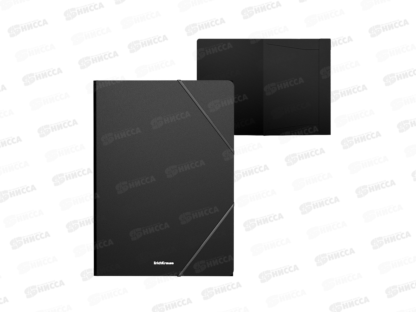 Папка для бумаг на резинке EK А4 Matt Classic черный 53321