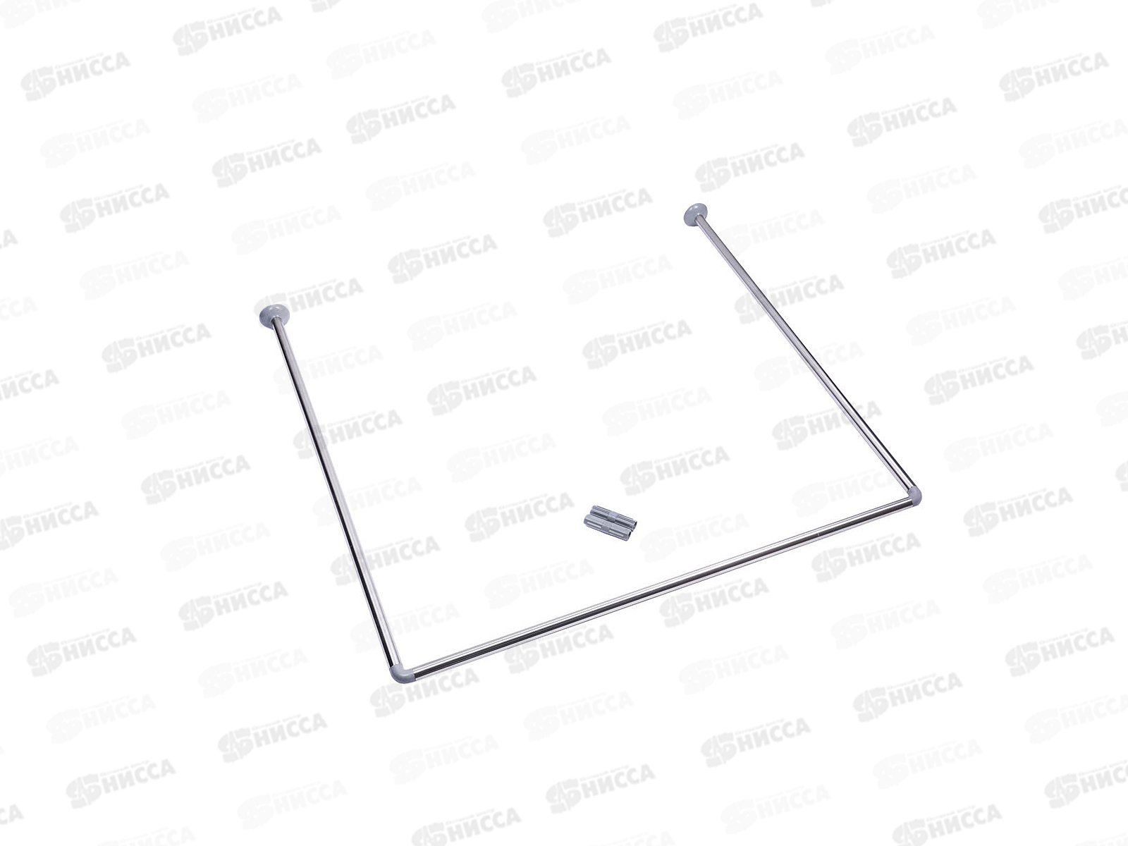 Палка для ванной угловой Vetta 90*90*90см нержавейка сталь 461-142 г