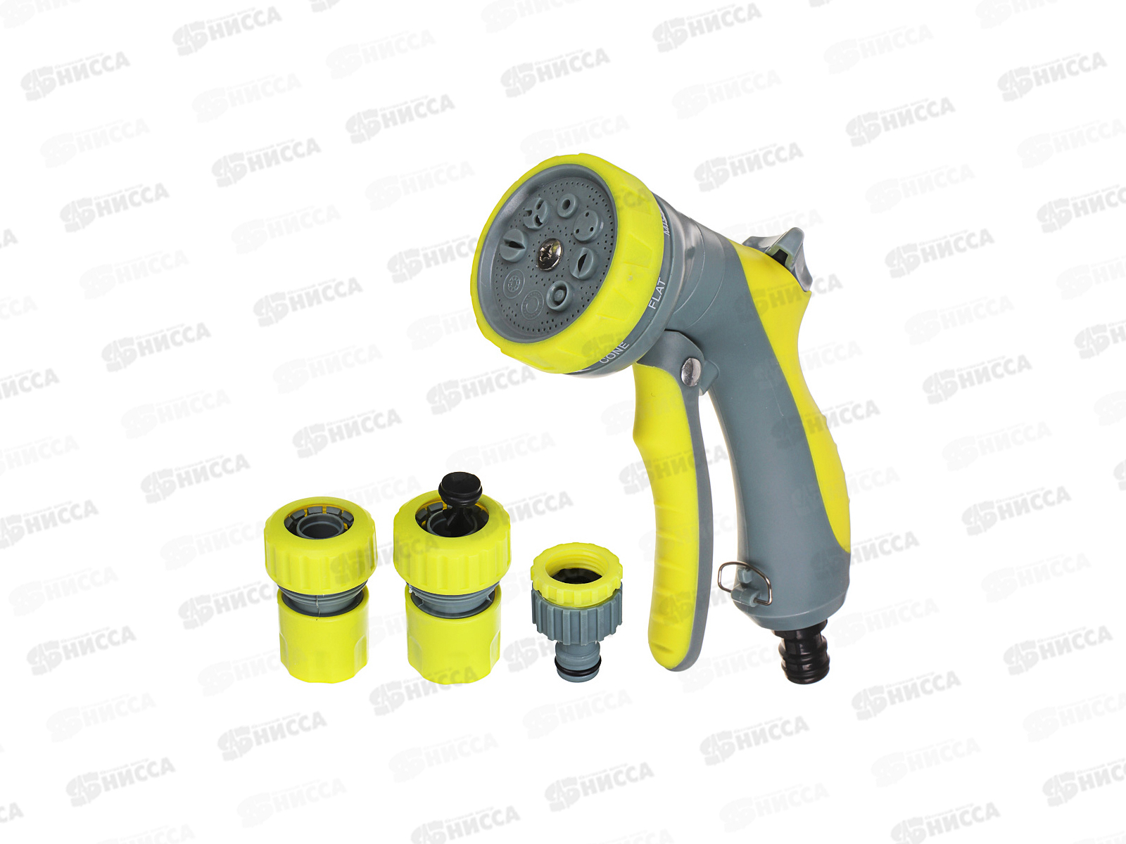 Набор для полива (пистолет, переходник, штуцер) 1/2&quot-3/4&quot 161-021 г