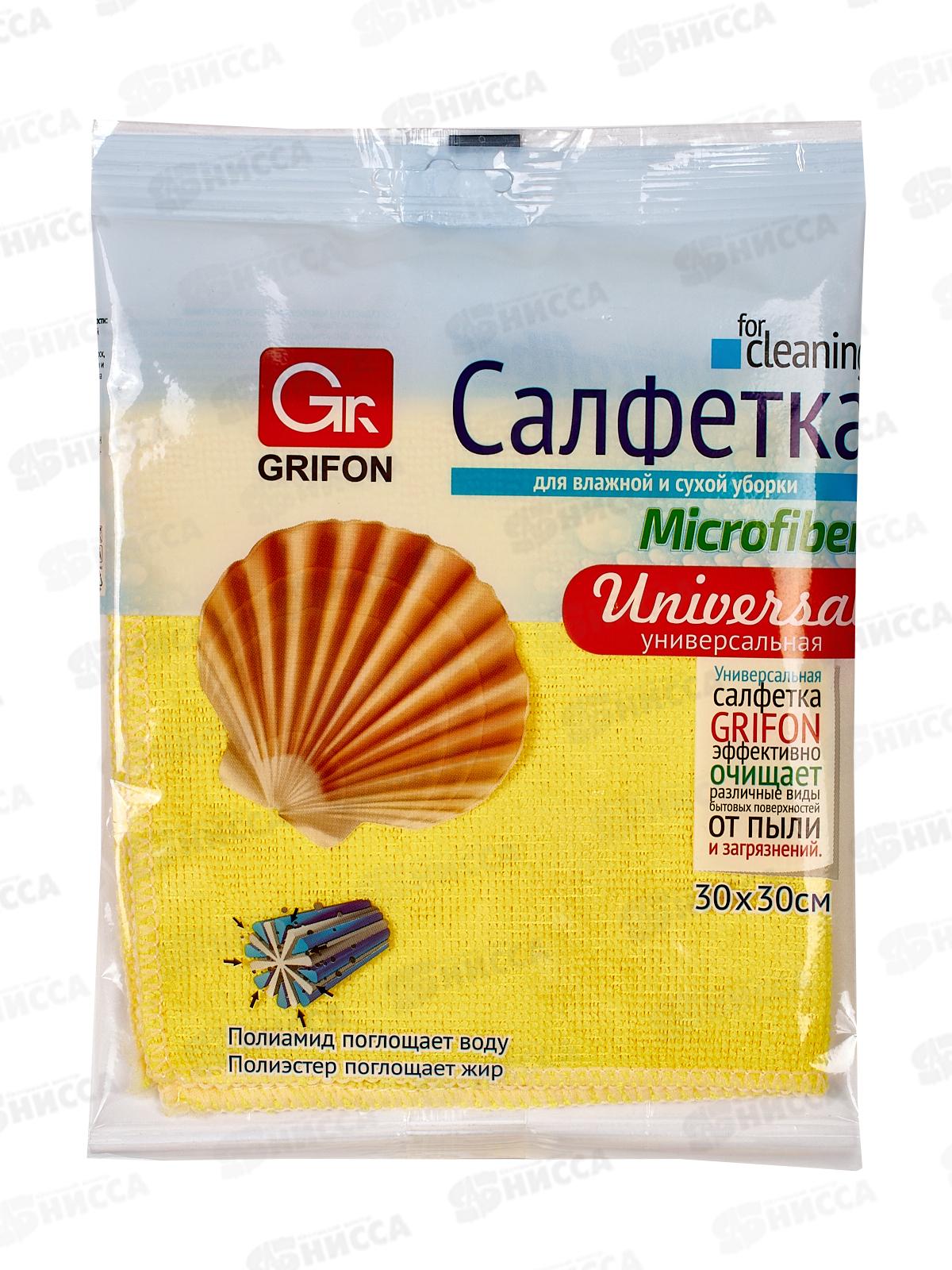 Салфетка Grifon микрофибра 30*30 1шт *36 900-000/1