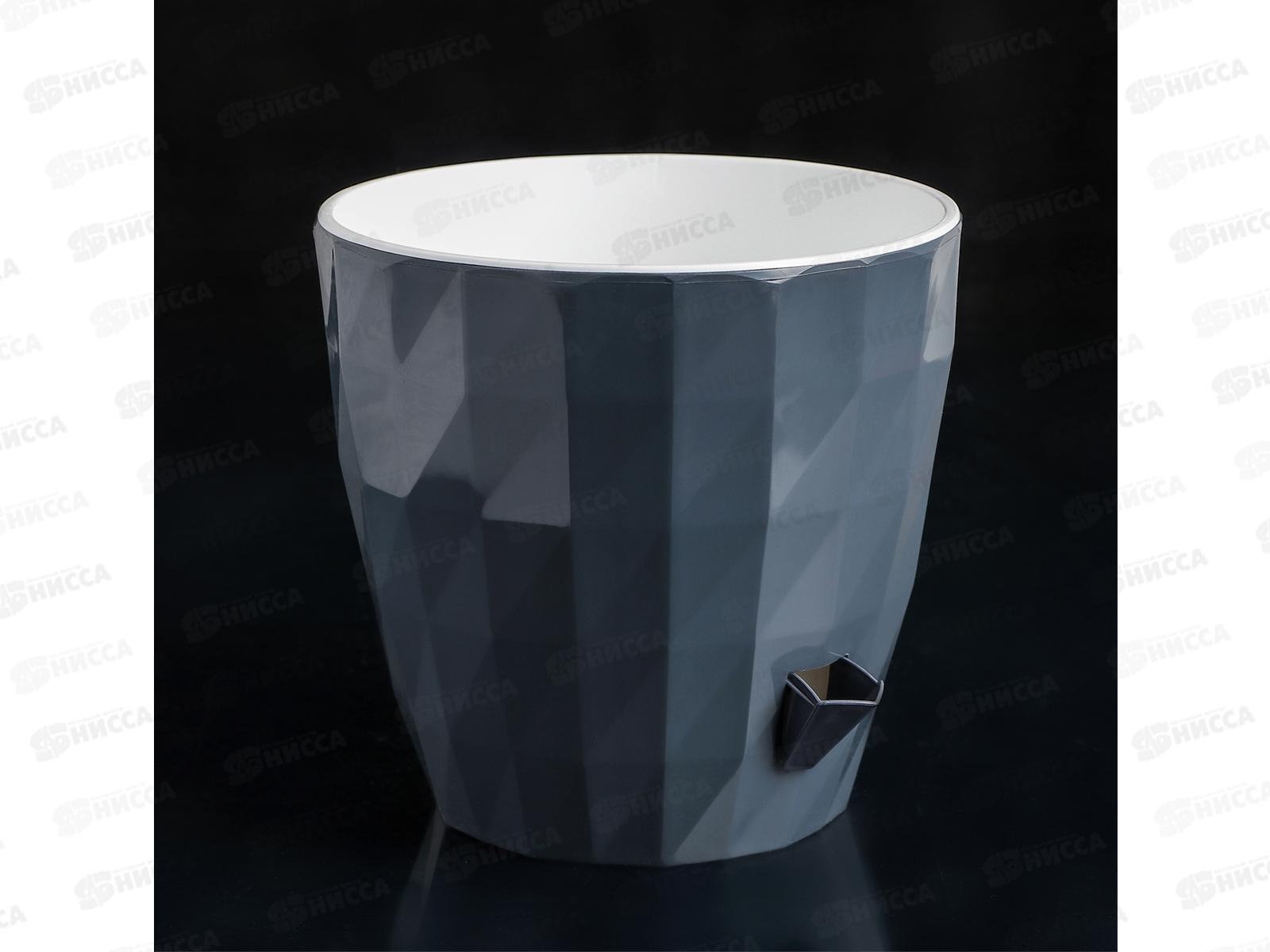 Кашпо Соло &quotRUBY&quot 3л Антрацит КШ-6456 *24