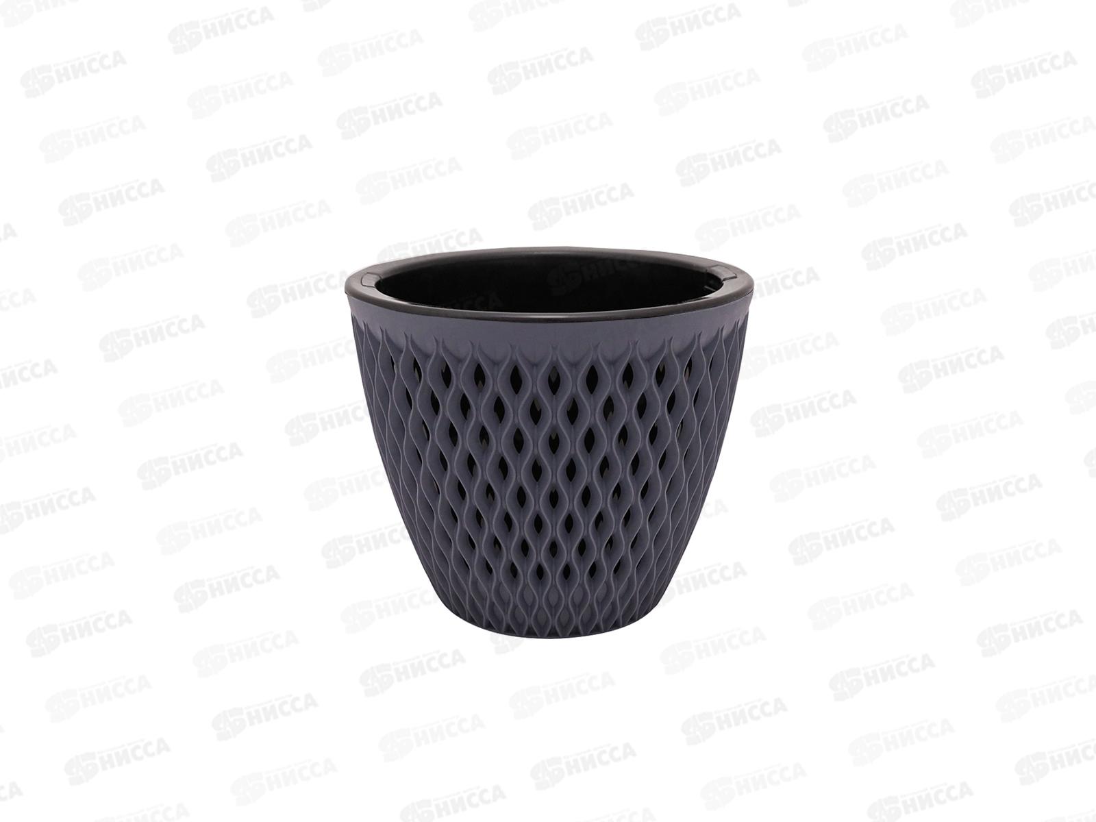 Кашпо &quotВерсаль&quot 1,6л Антрацит КШ-9010 *20