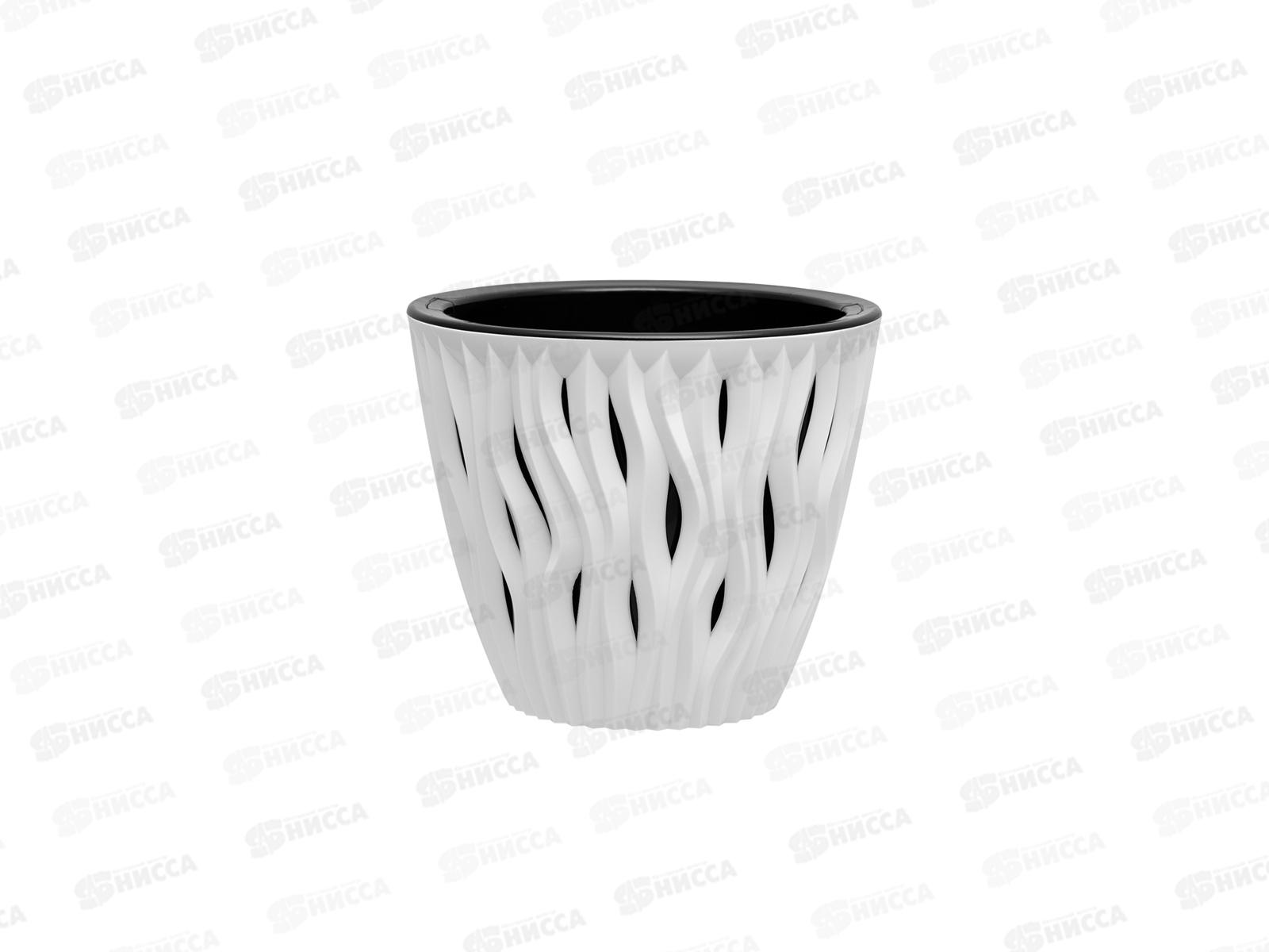 Кашпо &quotВдохновение&quot 1,6л Белый/черный КШ-5400 *20