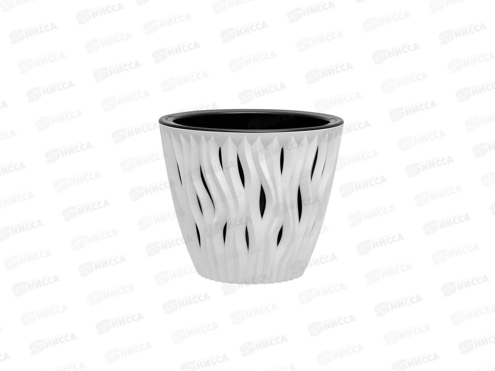 Кашпо &quotВдохновение&quot 3л Белый/черный КШ-5418 *12