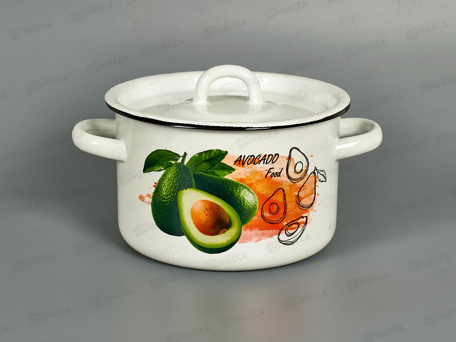 Кастрюля 2,0л эмалированная 01-1610.1/4-Авокадо *8