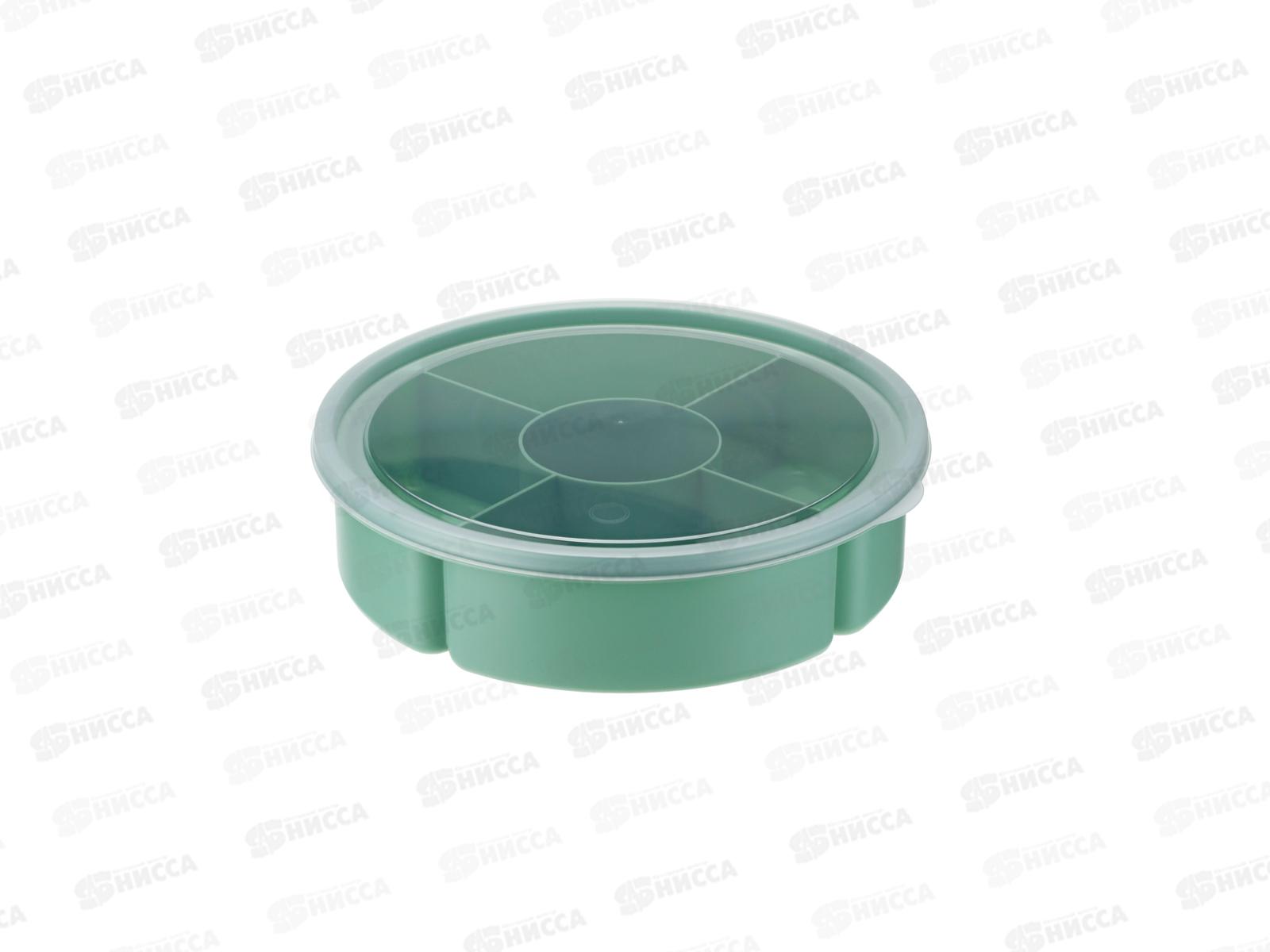 Менажница с крышкой 5 секций Фисташковый М1123 *10