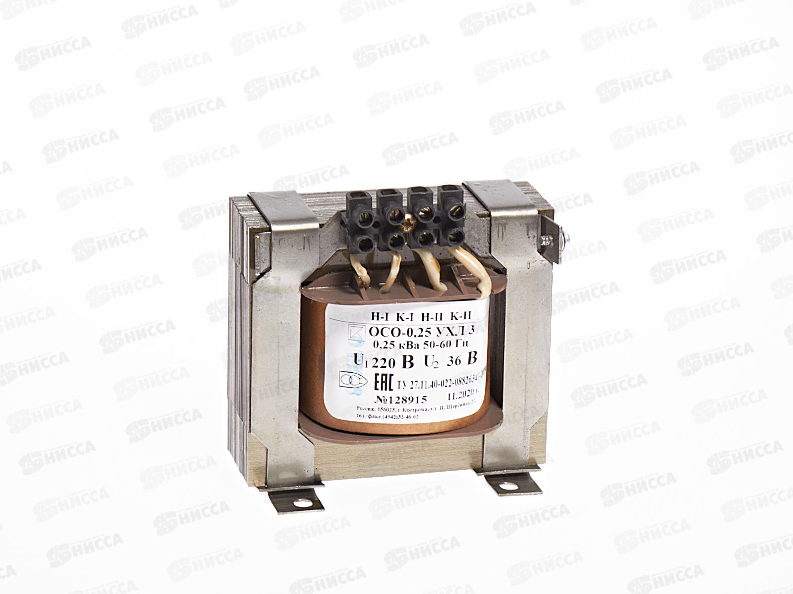 Понижающий трансформатор TDM ОСО-025 220/36, IP00