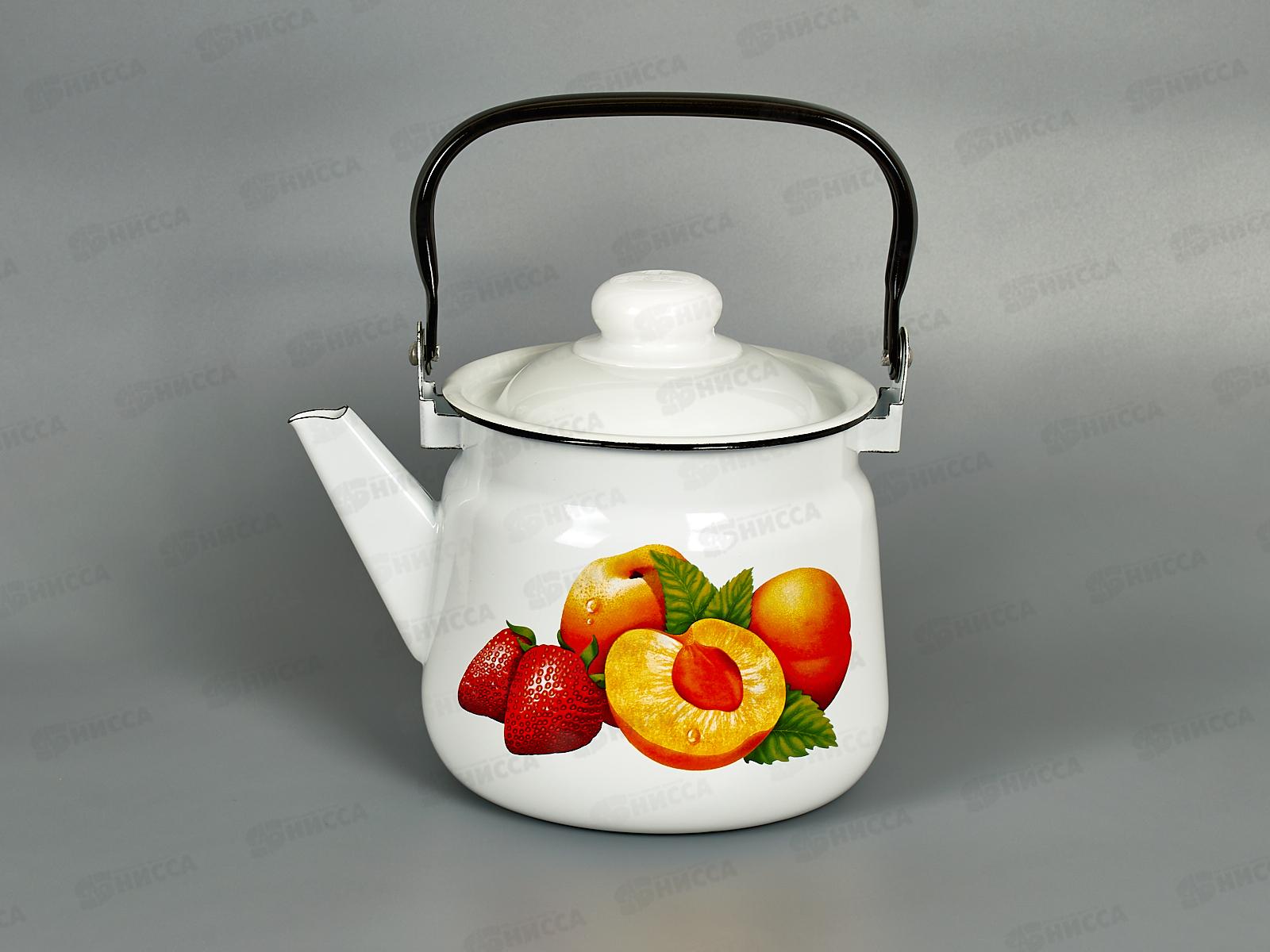 Чайник 2,5л с рисунком 01-2711/4 Персики *4