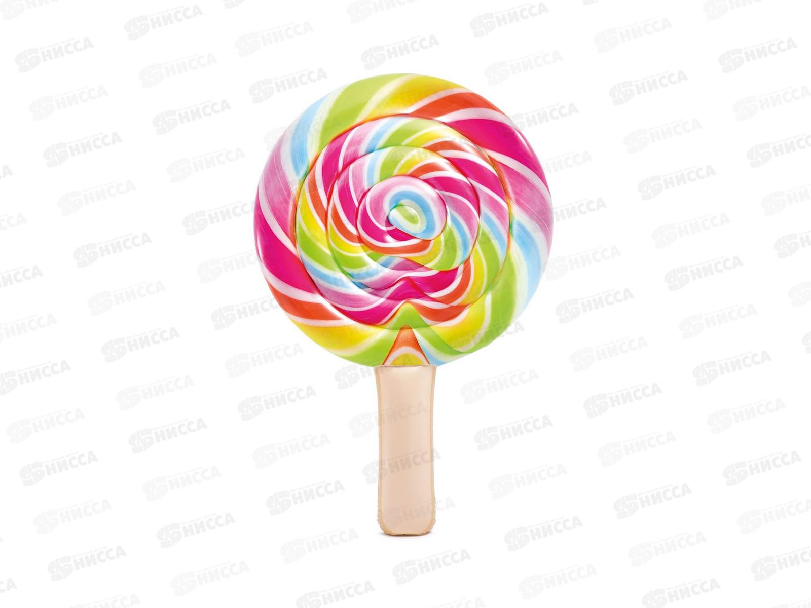 Плот надувной 58753 Радужный леденец (198*127*24см) от 3-х лет INTEX 060-025 г