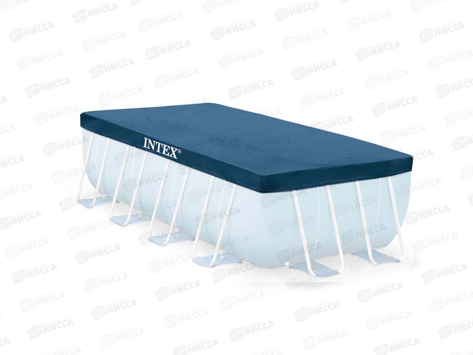 Тент для прямоугольного бассейна 28037 (389*184см) 109-155 г