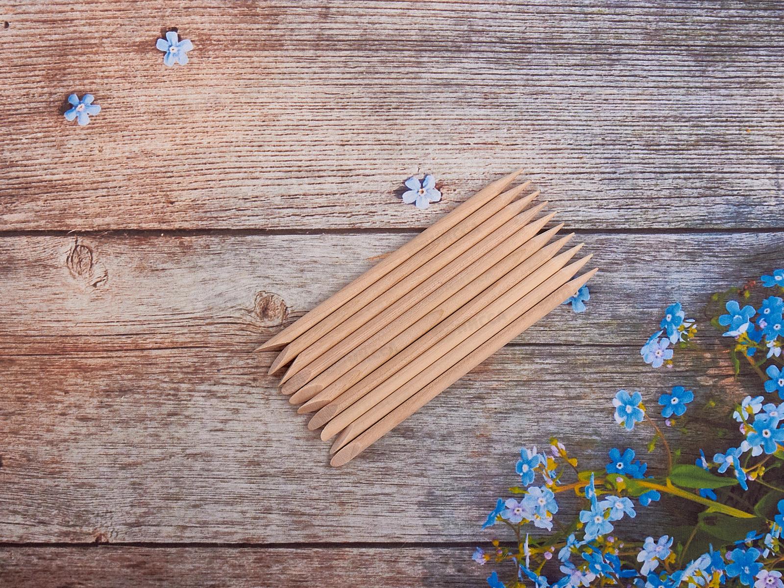 Палочки для маникюра  деревянные 10шт Мини (QT-0023)