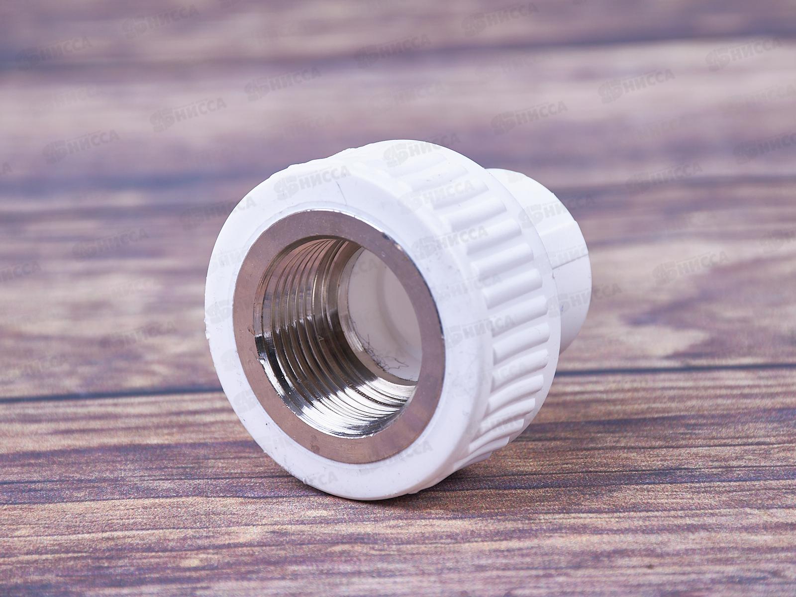 Муфта полипропилен комбинированная 20*3/4 внутренняя резьба Aqualink, 03573 *10/150