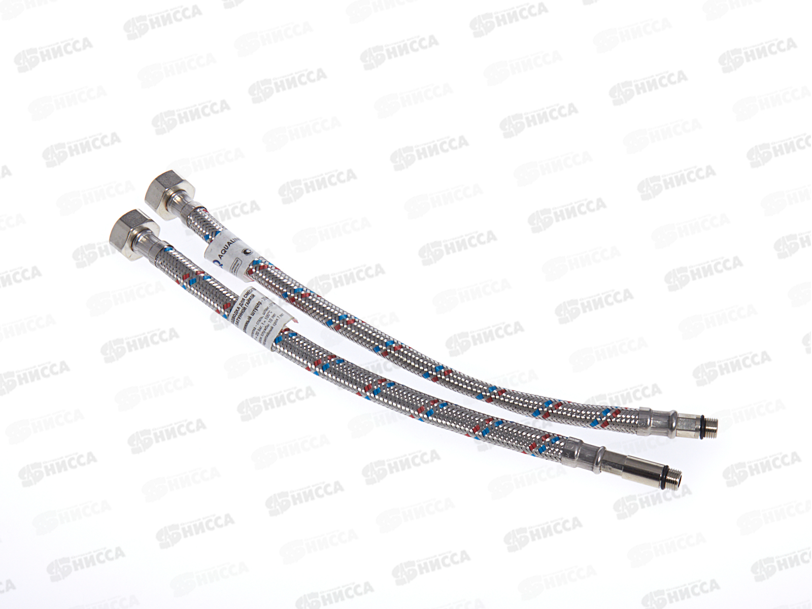 Подводка гибкая для смесителя 30см (2шт) Aqualine латунь 01440*50