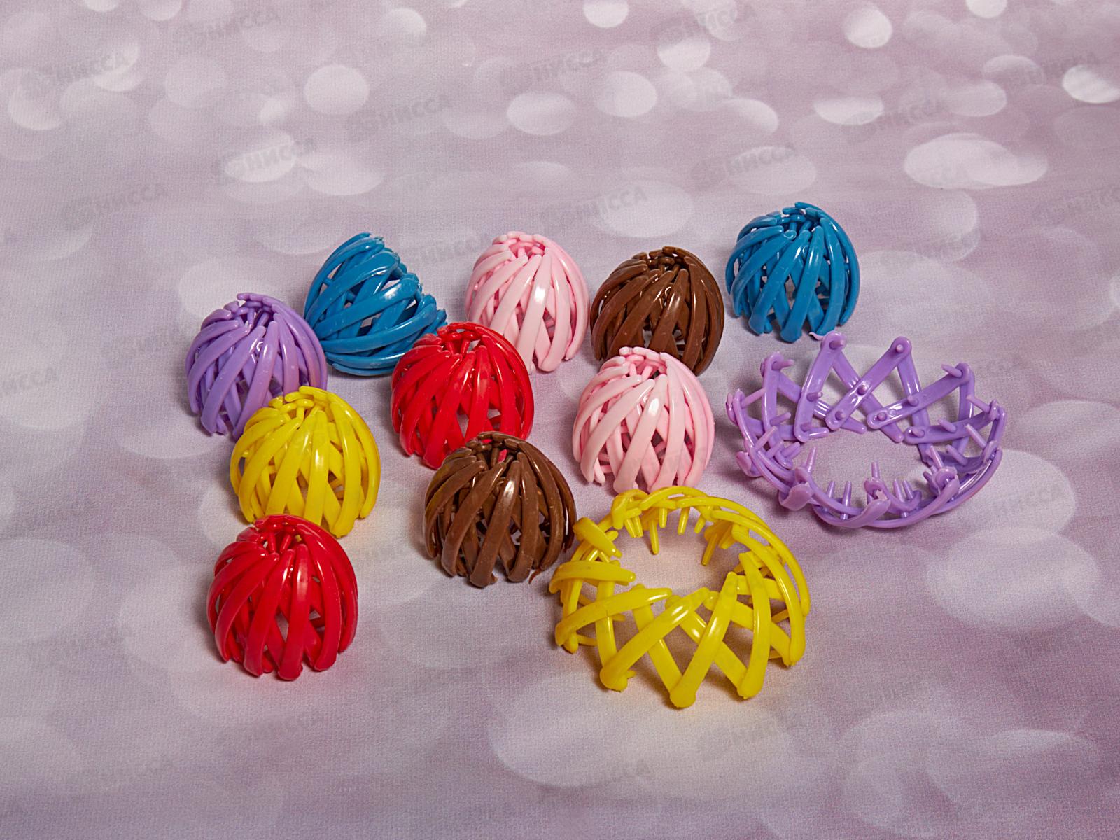 Заколка-трансформер д/волос 4*4см пластик Z-34  052187  Б