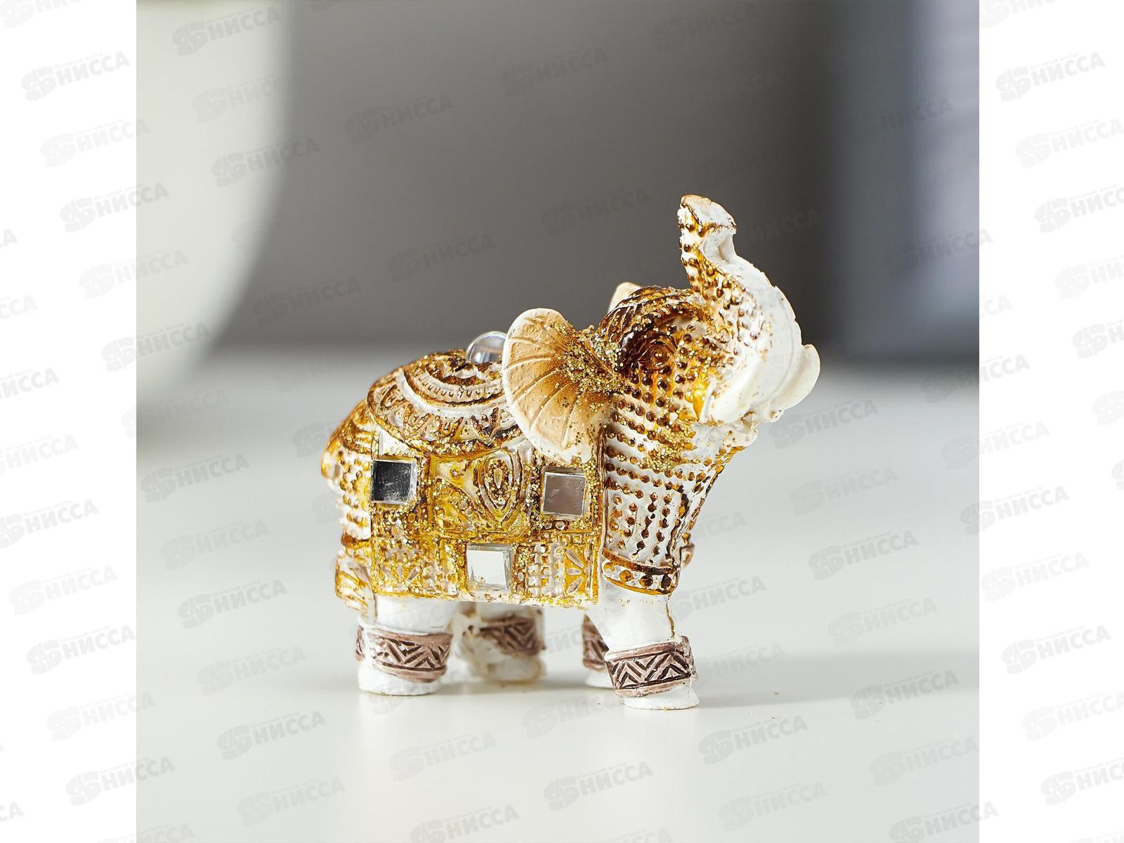 Сувенир &quotБелый слоник с попоной&quot 5,5*2,2см микс 5127034