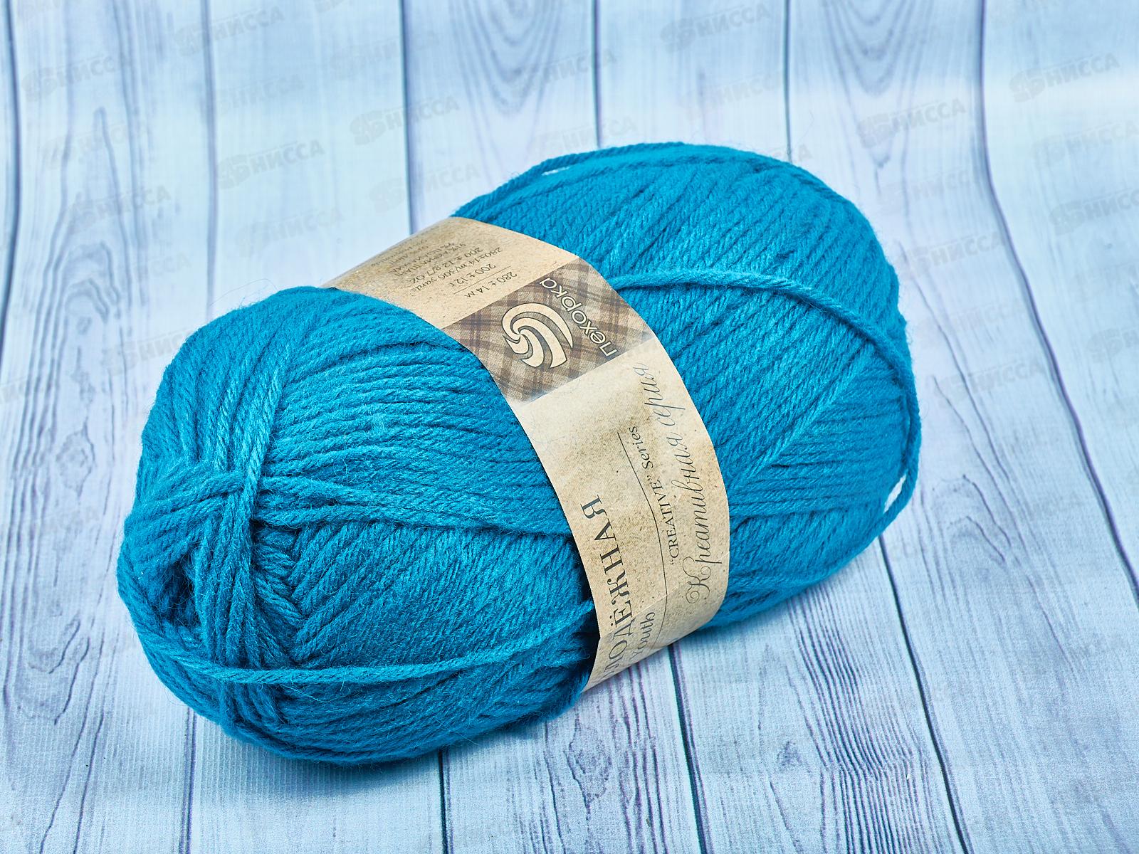 Пряжа Молодежная 14 Морская волна 200гр акрил91% полисат9%