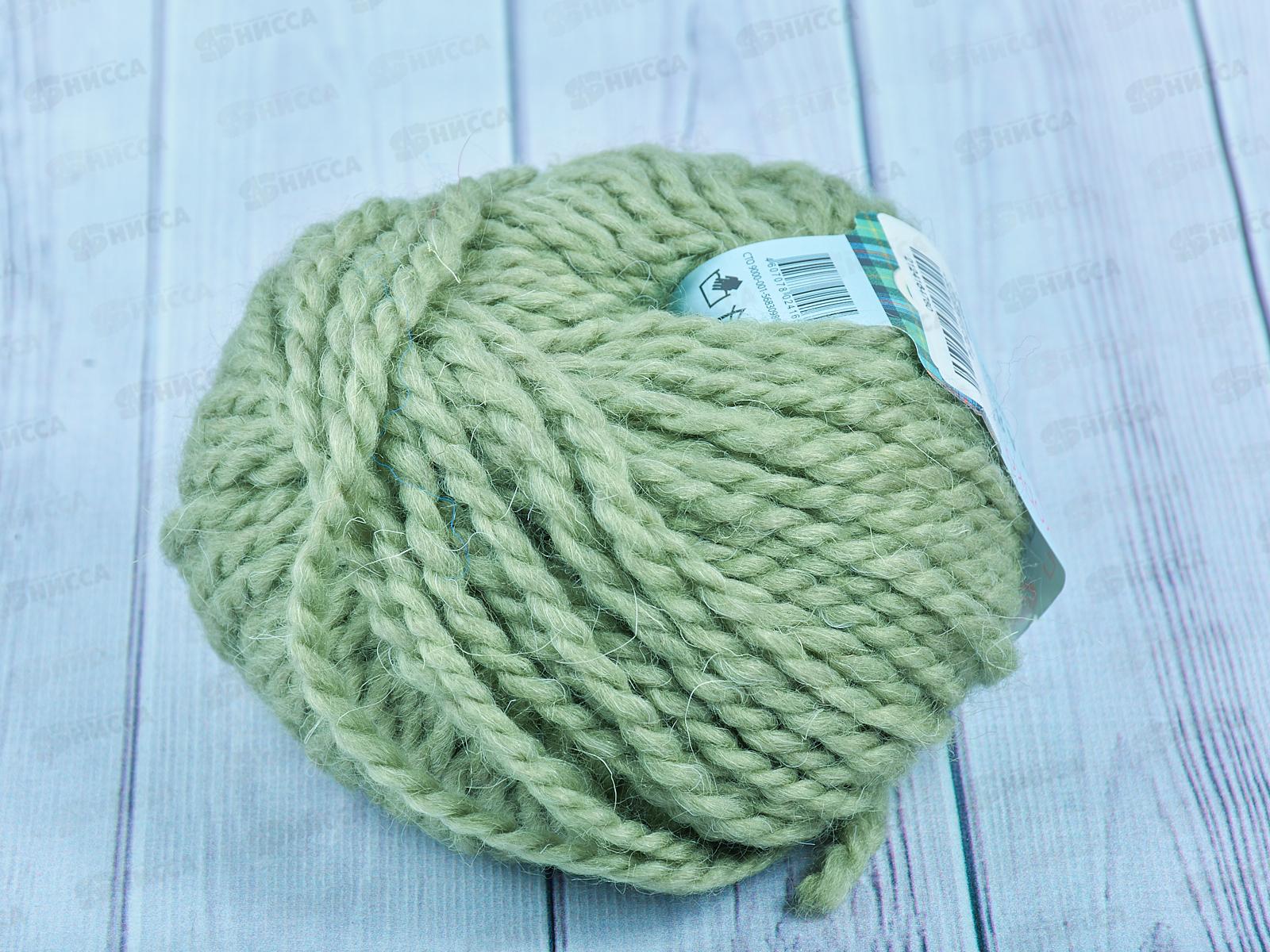 Пряжа Северная 478 Защитный 50г 50м ангора30% шерсть30% акрил40%