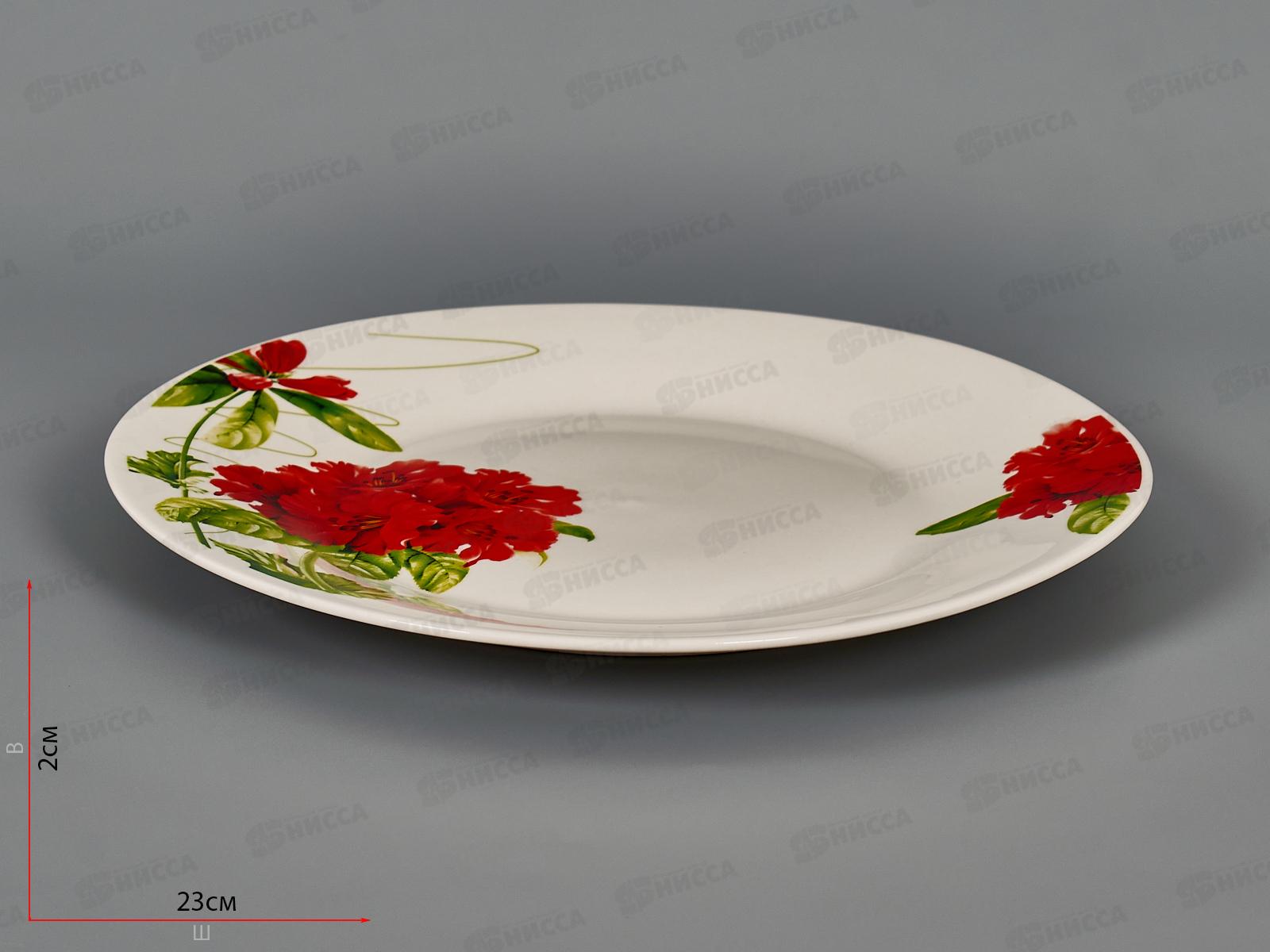 Тарелка обеденная Китайская роза 23см MFK20247