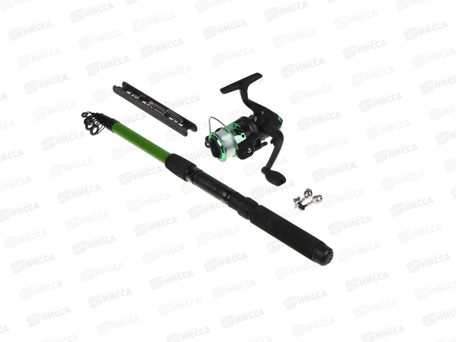 Набор доночника AZOR FISHING Спиннинг2,1м,катушка с леской,леска,бубенчик,оснастка с кормушкой и крючками 144-085 г