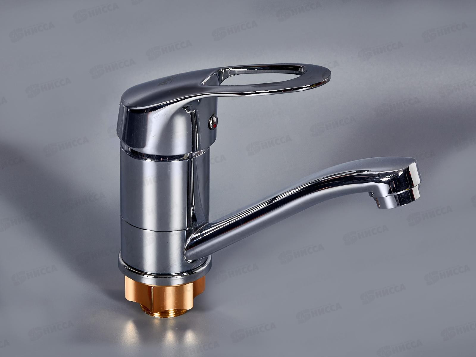 Смеситель для кухни РОТАТО Р4529-2, короткий нос гайка