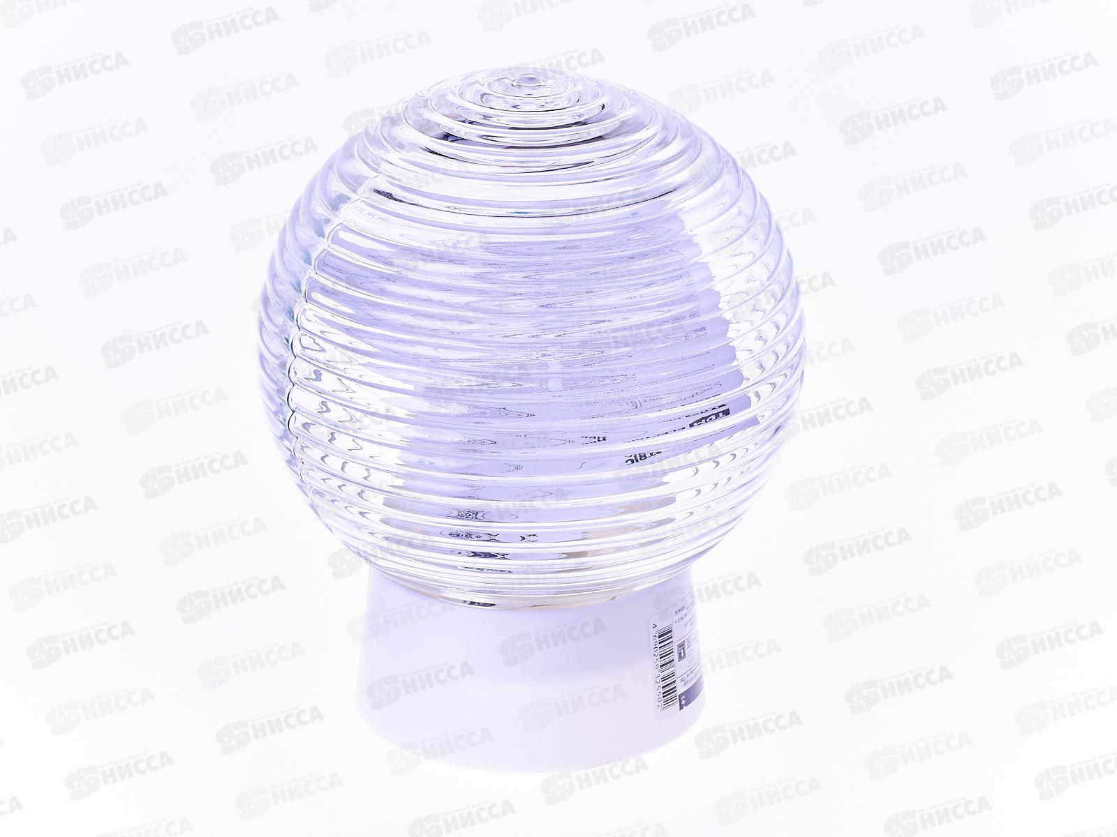 Светильник НББ 64-60-025 УХЛ4 шар стекло &quotКольца&quot, прямое основание, 0005 *8