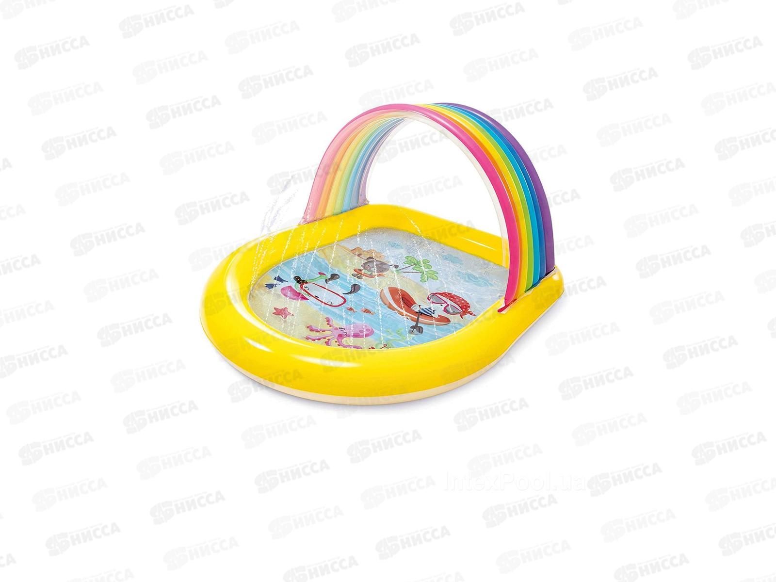 Над. игр. центр 57156 (147*130*86см) Радужный с фонтанами 2+ INTEX