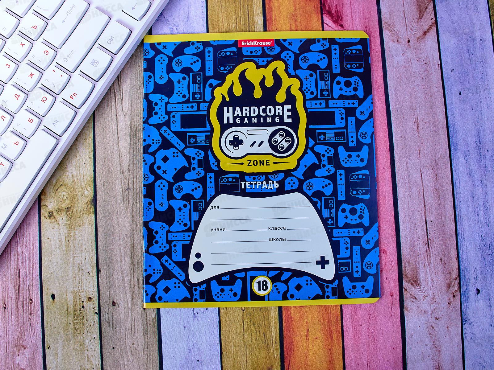 Тетрадь 18листов клетка  ПОЛИ Gaming Zone 49183 *10/200