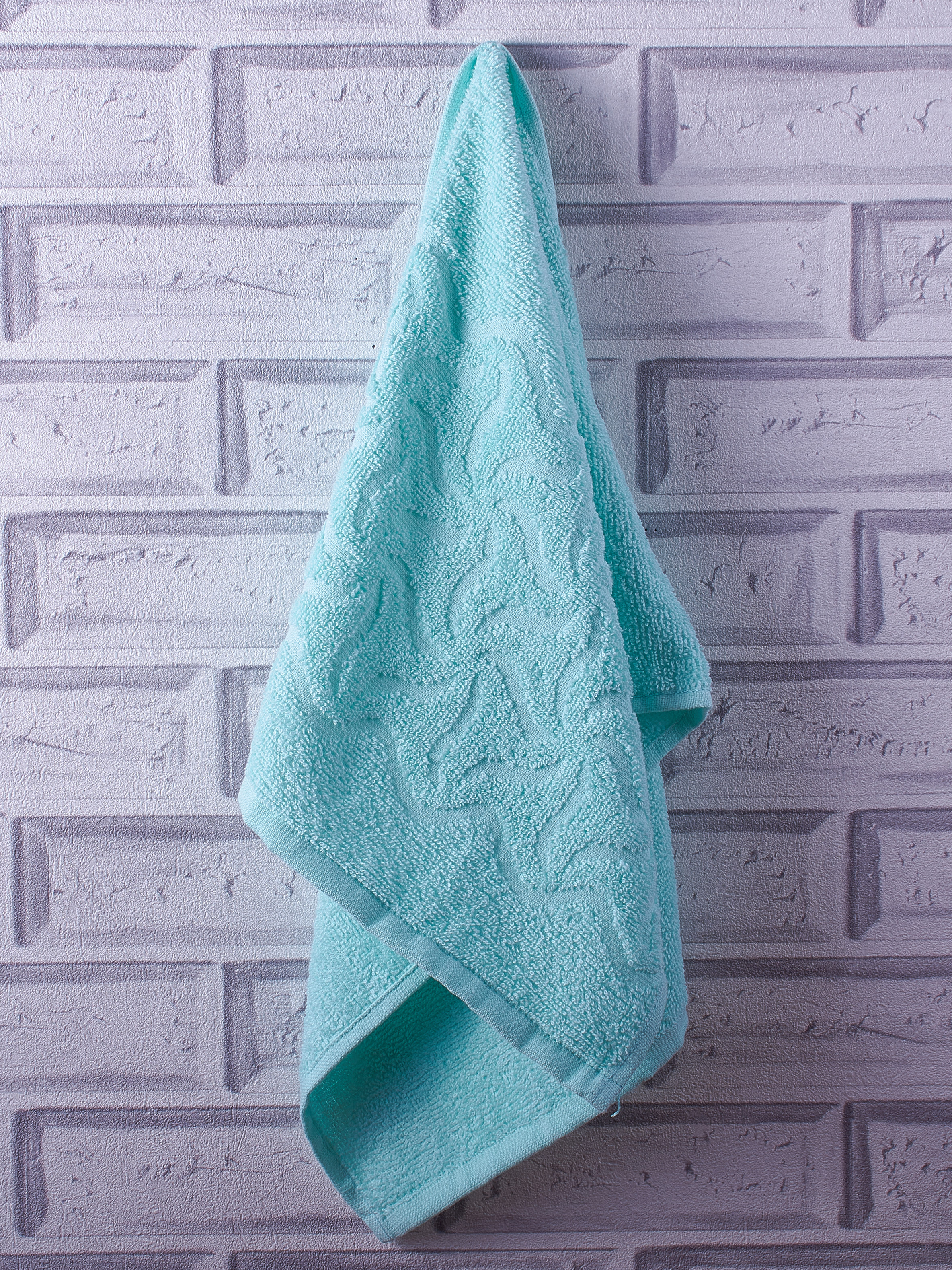 Полотенце махровое 30*70 ПД-2701-04352 х/б (13-5409 бирюзовая вуаль)