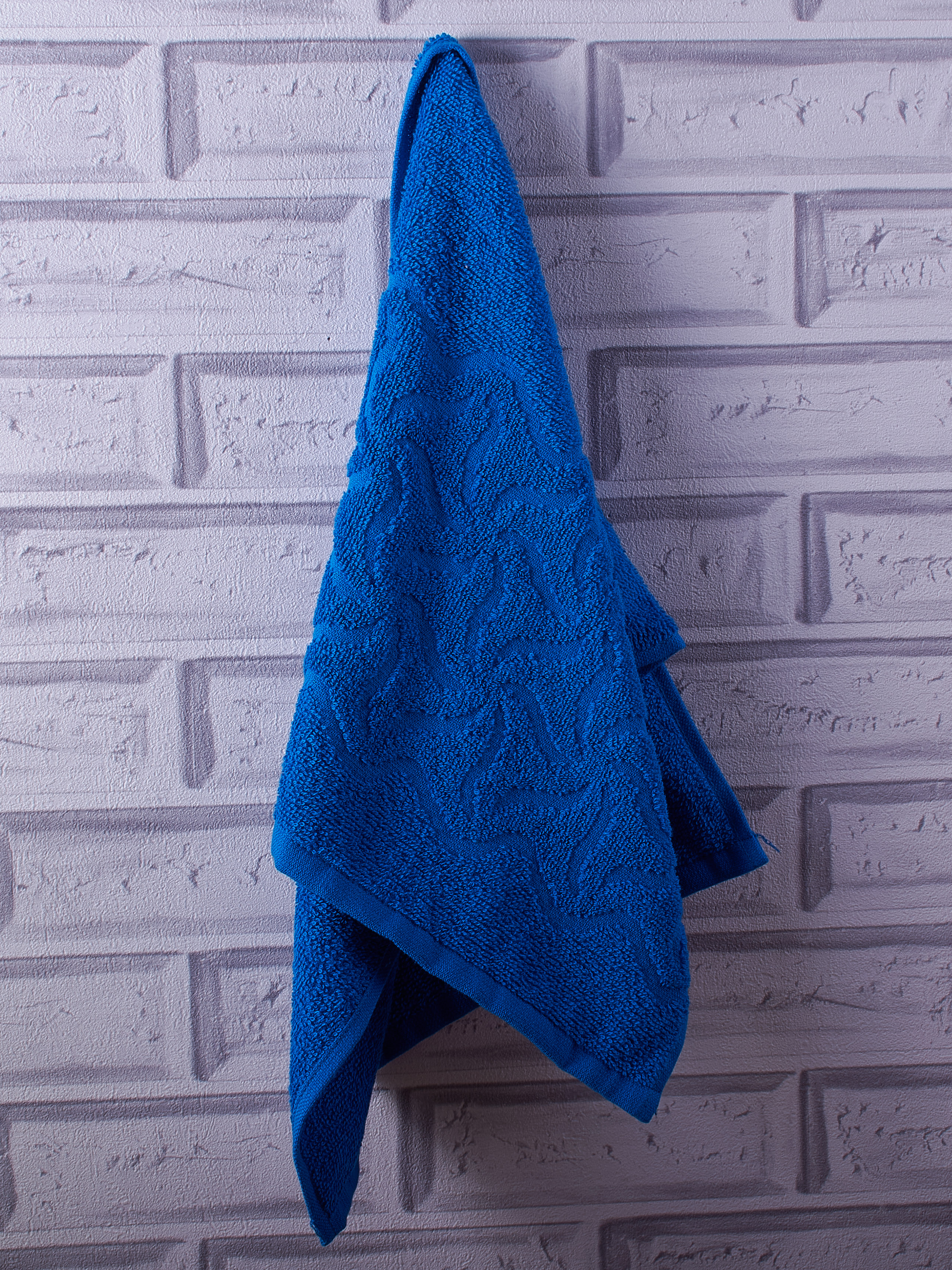 Полотенце махровое 30*70 ПД-2701-04352 х/б (18-4045 морская глубина)