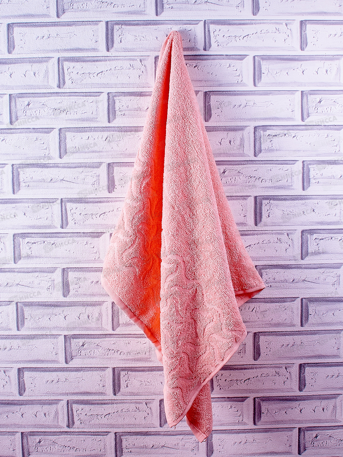 Полотенце 50*90 ПД-2601-04352 13-1510 кораллово-розовый