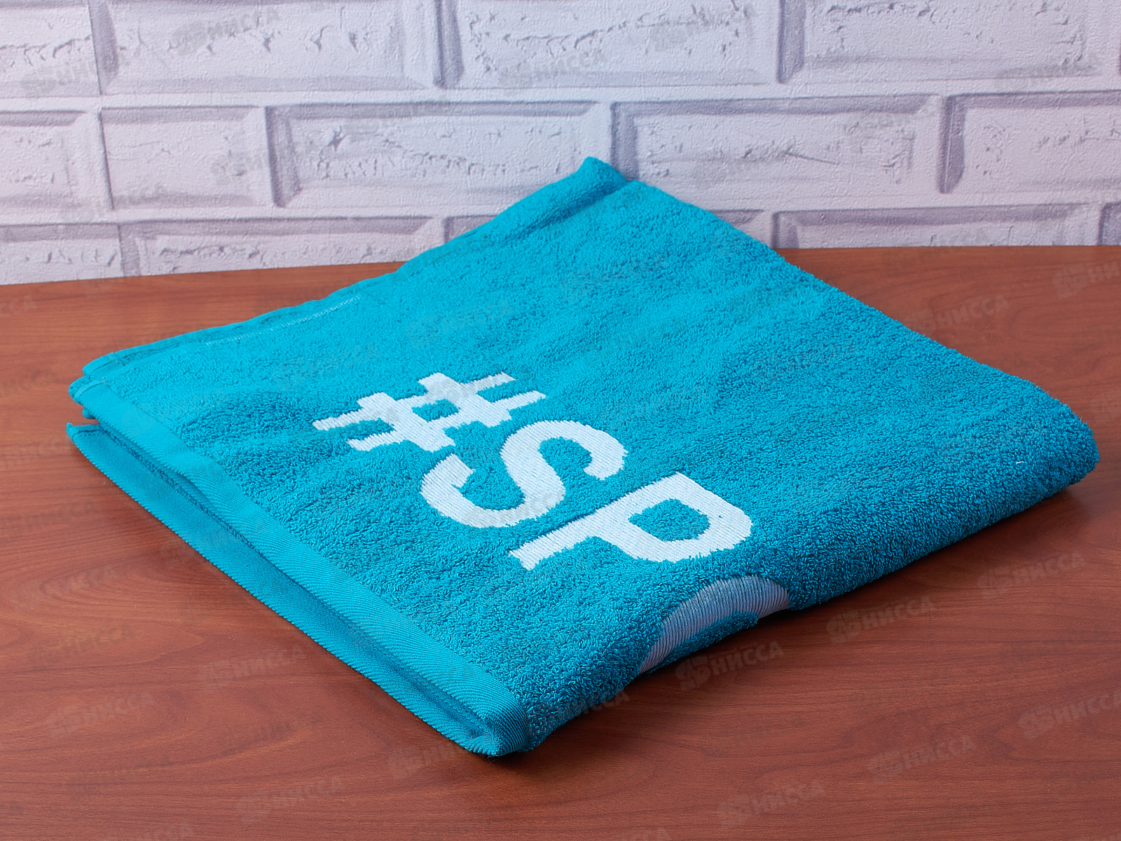 Полотенце махровое 70*130 +/- 2см 430гр Спорт 02-078 бирюзовый