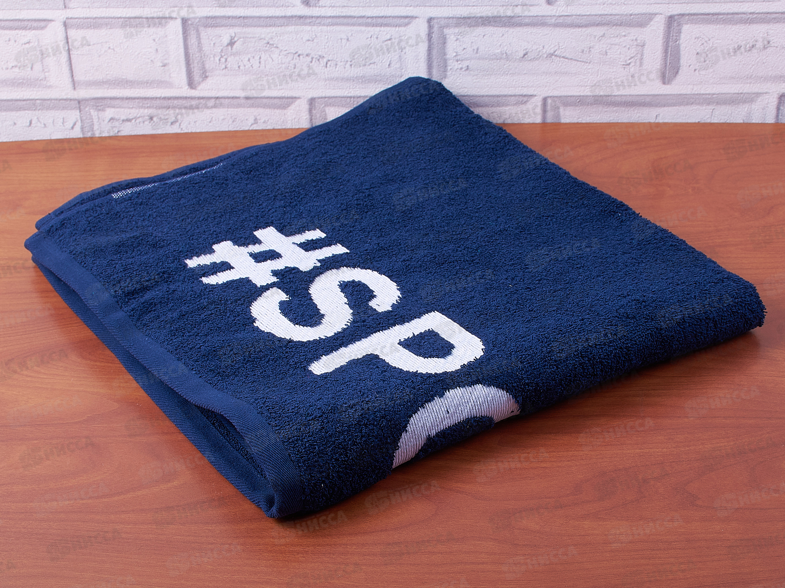Полотенце махровое 70*130 +/- 2см 430гр Спорт 05-114 чернильный