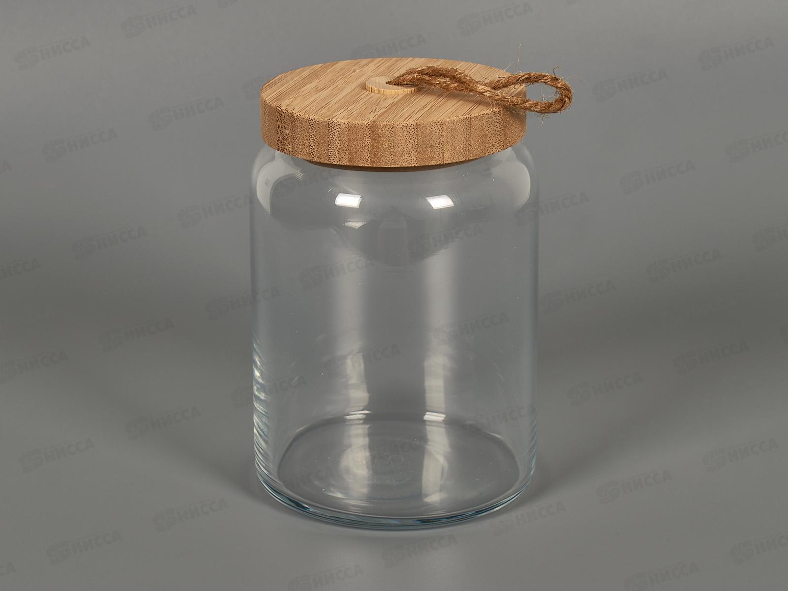 Банка Вуди с бамбук крышкой 860мл 43583SL *6