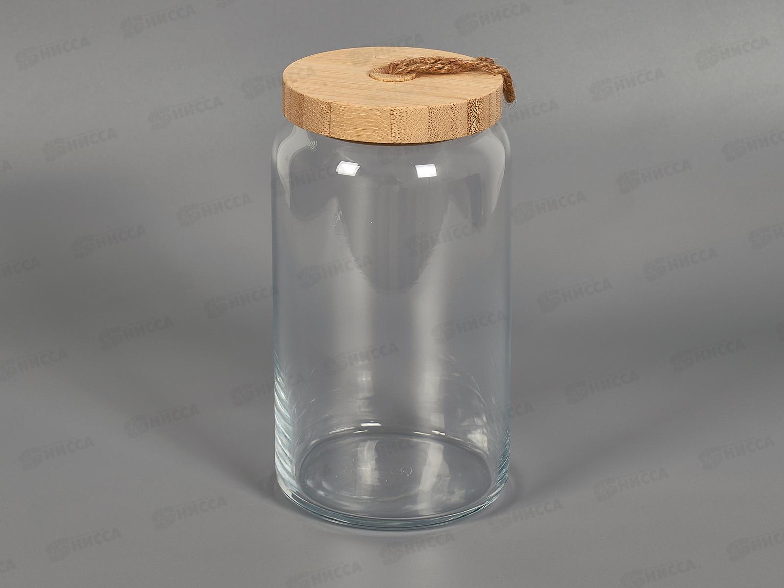 Банка Вуди с бамбук крышкой 1130мл 43593SL *6