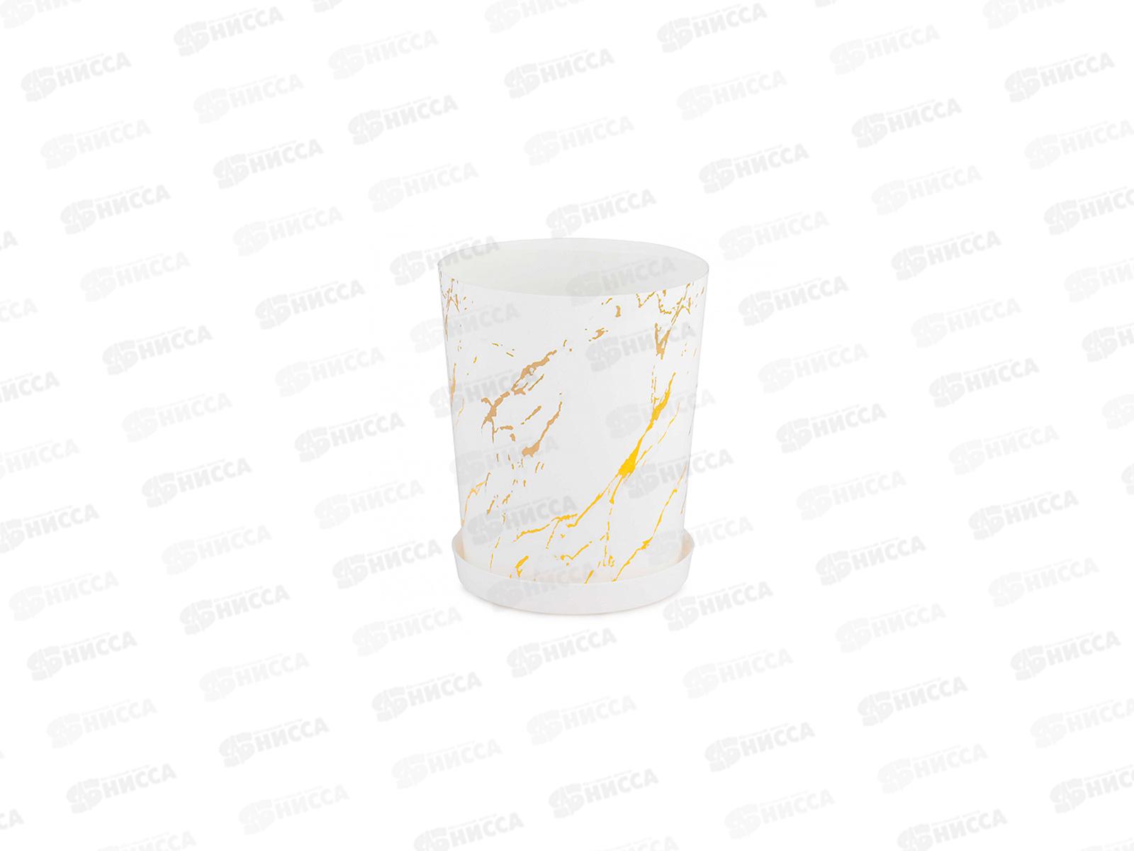 Горшок цветочный &quotМрамор&quot 1,8л М8377 *30