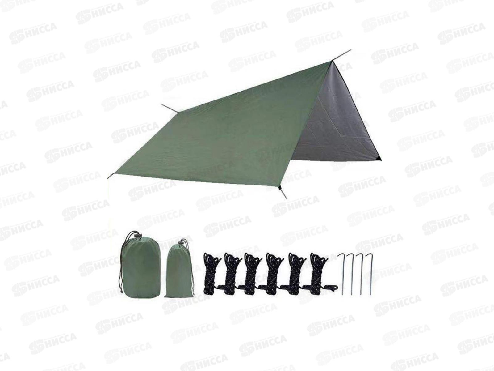 Тент универсальный 300*300см с колышками и веревками 768022