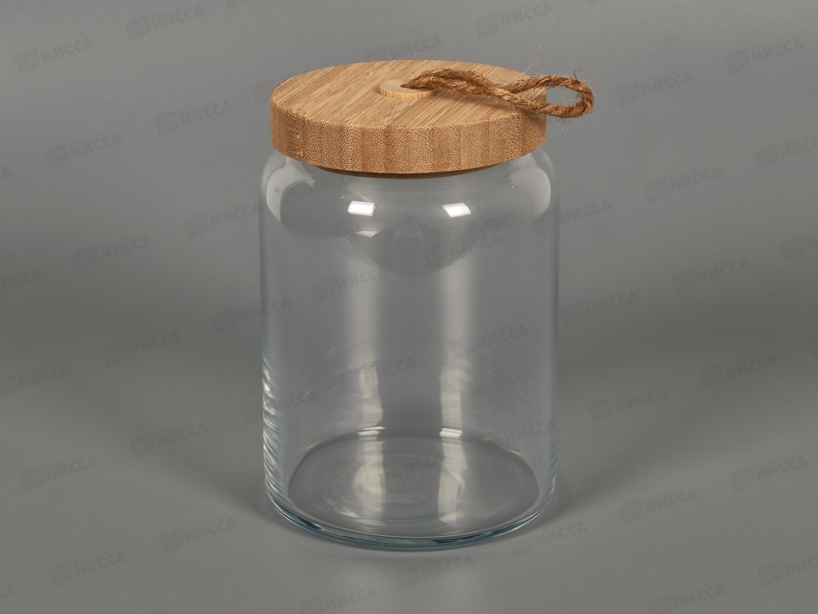 Банка Вуди с бамбук крышкой 860мл 43583 *6