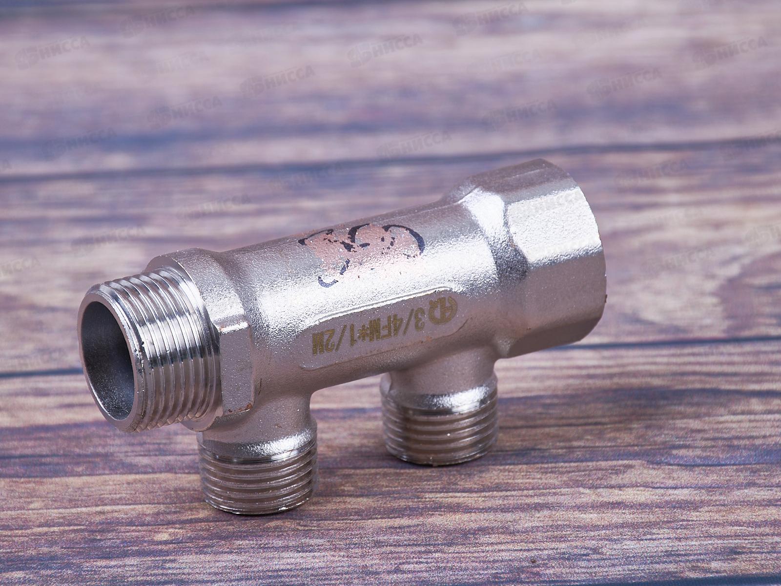 Коллектор резьбовой FМ 3/4x3/4x1/2x2, Aqualink, 02421  *2/60